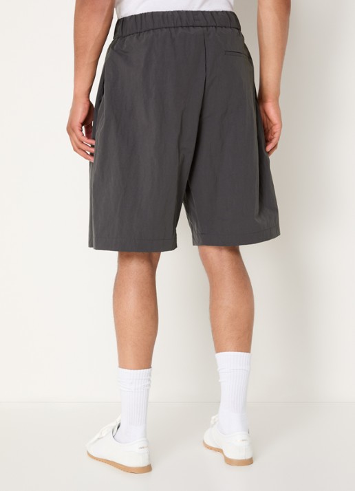 Seventh Orb wide fit korte broek met trekkoord - achterkant 3 antraciet