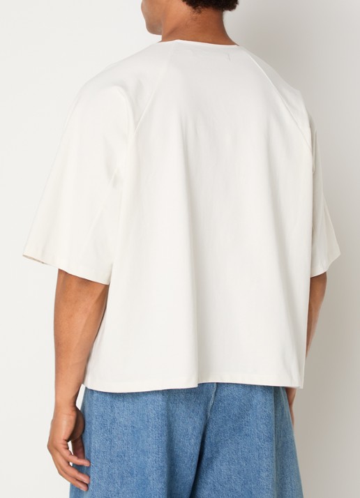 Seventh T-shirt met ronde hals - achterkant 4 gebroken wit