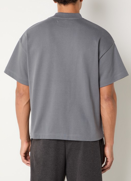 Seventh T-shirt met ronde hals - achterkant middengrijs