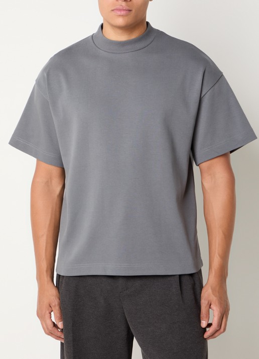 Seventh T-shirt met ronde hals - detail 2 middengrijs