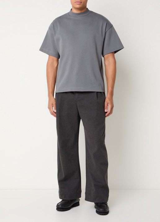 Seventh T-shirt met ronde hals - voorkant 4 middengrijs