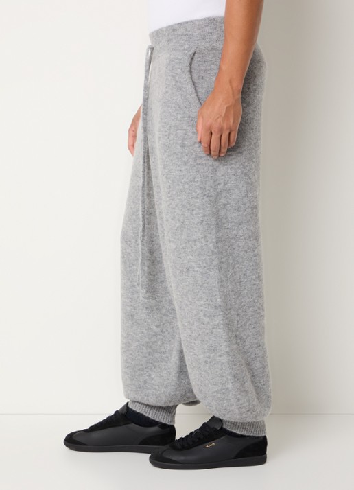 Seventh Tapered fit broek in wolblend met steekzakken - detail 2 grijs