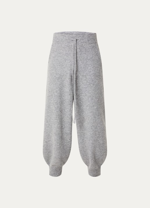 Seventh Tapered fit broek in wolblend met steekzakken - voorkant 4 grijs