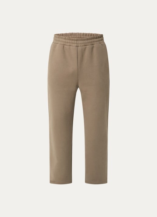 Seventh V2 straight fit joggingbroek met steekzakken - voorkant zand