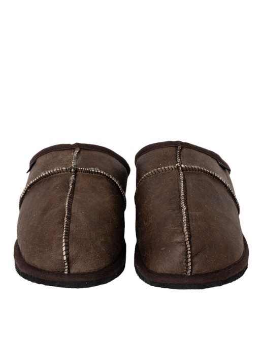 Shepherd Bobo pantoffel van schapensuède  - detail 2 grijs