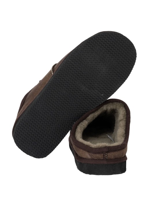 Shepherd Bobo pantoffel van schapensuède  - voorkant 4 grijs