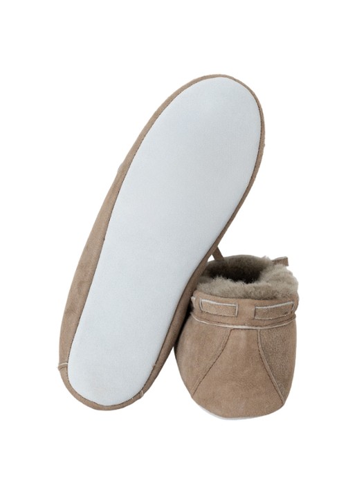 Shepherd Daisy pantoffel van schapensuède - voorkant 4 grijs