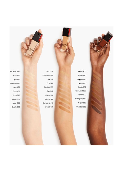 Shiseido Synchro Skin Radiant Lifting - vloeibare foundation - detail 2 310 silk