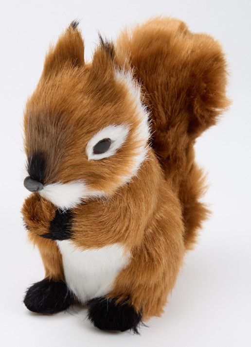 Shishi Eekhoorn kersthanger 17 cm - detail 3 bruin