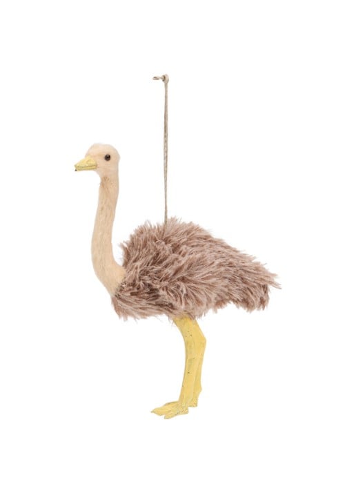 Shishi Struisvogel kersthanger 17 cm