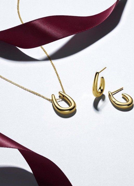 Sif Jakobs Goccia Pianura oorstekers verguld - detail 4 goud