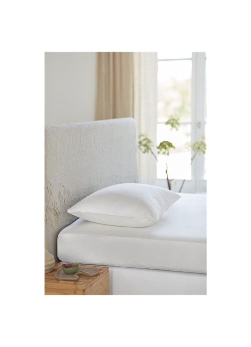 Silvana Beauty Pillowcase - kussensloop in umofilblend 230TC - voorkant 2 gebroken wit