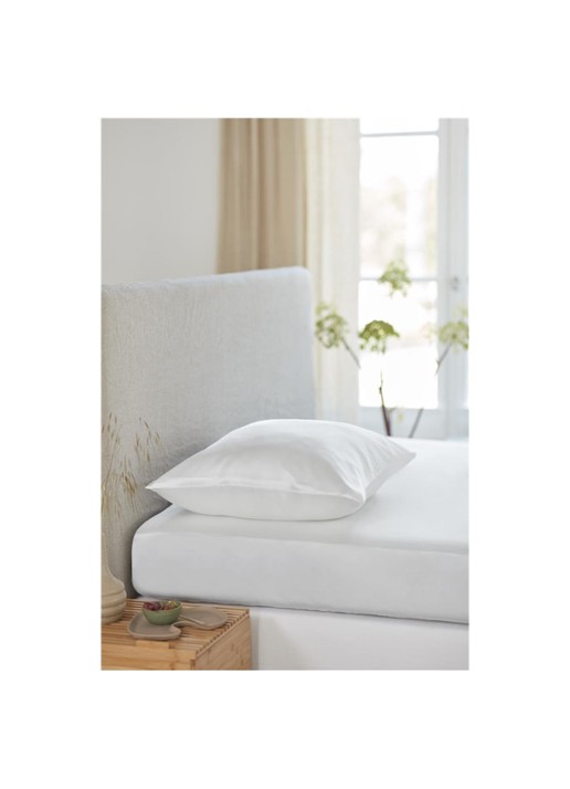 Silvana Silky Beauty pillowcase - kussensloop van moerbei zijde  - voorkant 2 gebroken wit