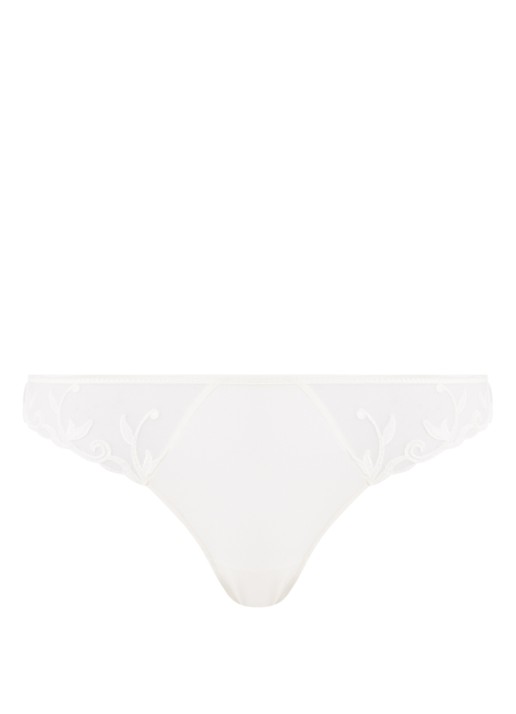 Simone Pérèle Andora string met borduring - voorkant gebroken wit
