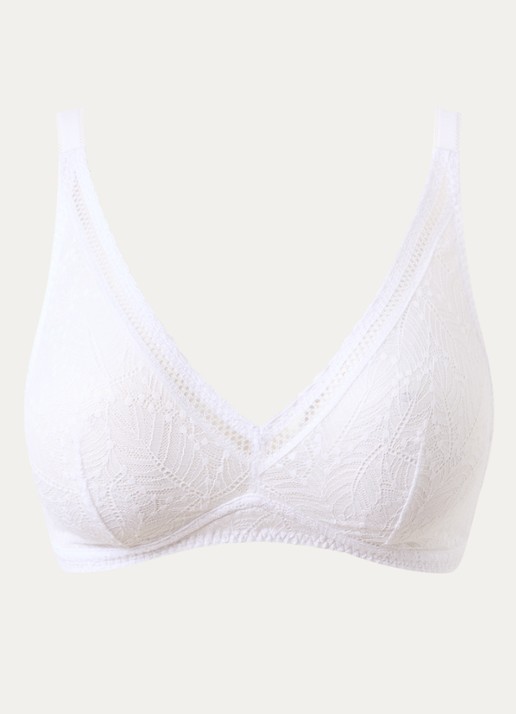 Simone Pérèle Bralette van kant - voorkant wit