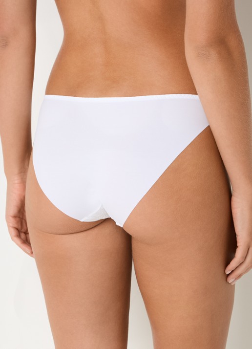 Simone Pérèle Comete slip van kant - achterkant wit