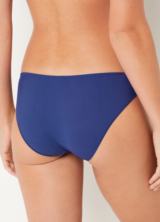 Simone Pérèle Delice slip met borduring - achterkant 5 royalblauw