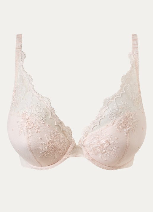 Simone Pérèle Intrigue push-up bh met uitneembare vulling - voorkant lichtroze