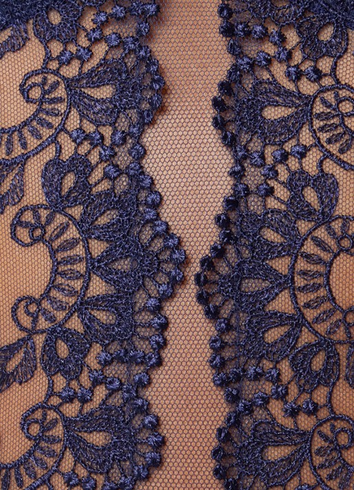 Simone Pérèle Passion body van mesh met kant - detail 2 donkerblauw