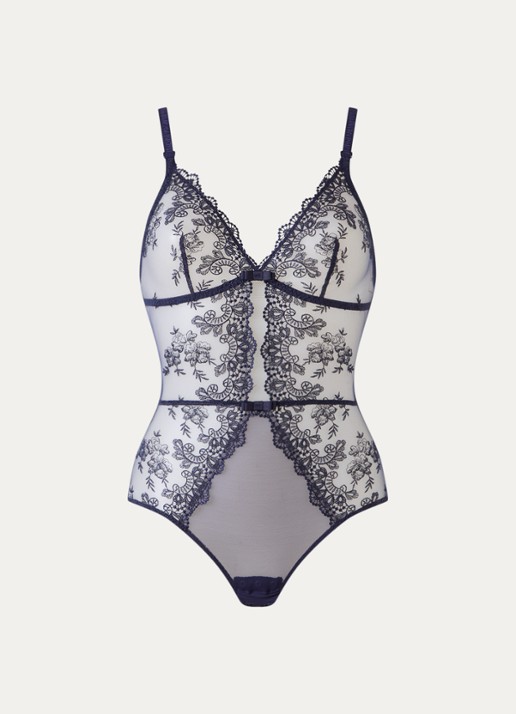 Simone Pérèle Passion body van mesh met kant