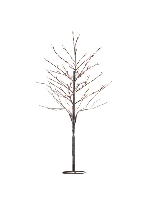 Sirius Alex Tree kunstkerstboom met verlichting 180 cm - voorkant bruin