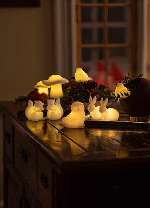 Sirius Erica Sparrow lichtfiguur met LED verlichting 10 cm - detail 4 gebroken wit