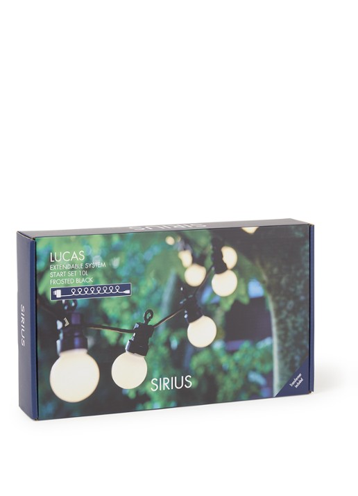 Sirius Sirius Lucas Frosted lichtsnoer startset 3 meter - voorkant 2 lichtgeel