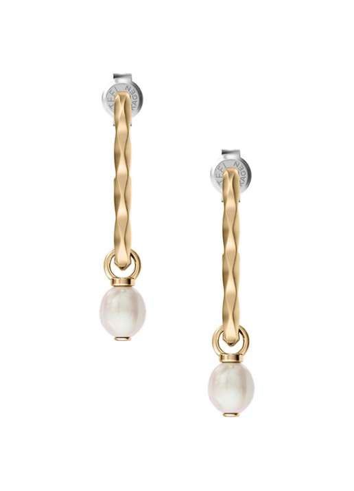 Skagen Agnethe Pearl oorstekers SKJ5025710 - detail goud