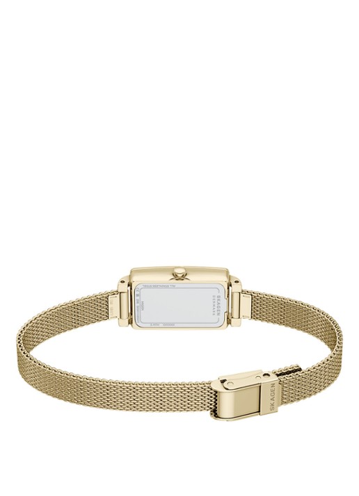 Skagen Hagen Micro horloge en oorstekers set van 2 SKW1158SET - detail 5 goud