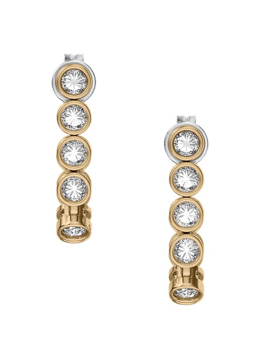 Skagen Moderne Glitz oorringen verguld SKJ5023710 - detail goud