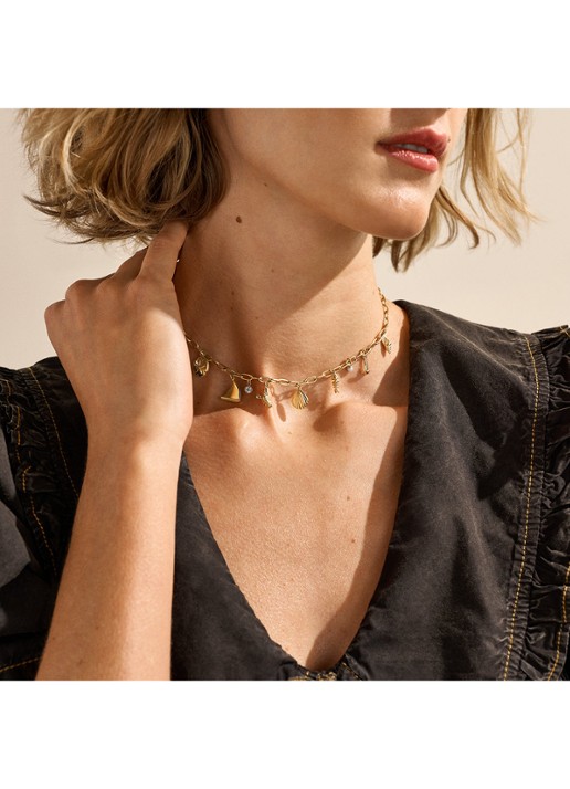 Skagen Moderne Ikon ketting SKJ1902710 - detail 3 goud