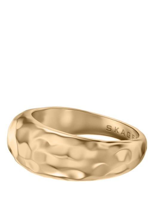 Skagen Moderne Stak ring verguld SKJ5026710 - detail zilver