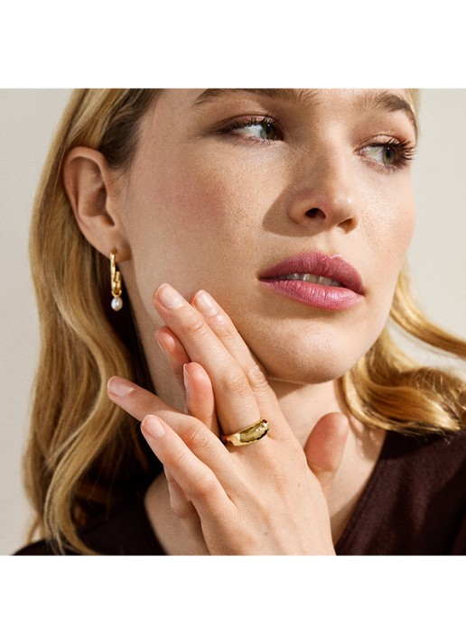 Skagen Moderne Stak ring verguld SKJ5026710 - detail 5 zilver