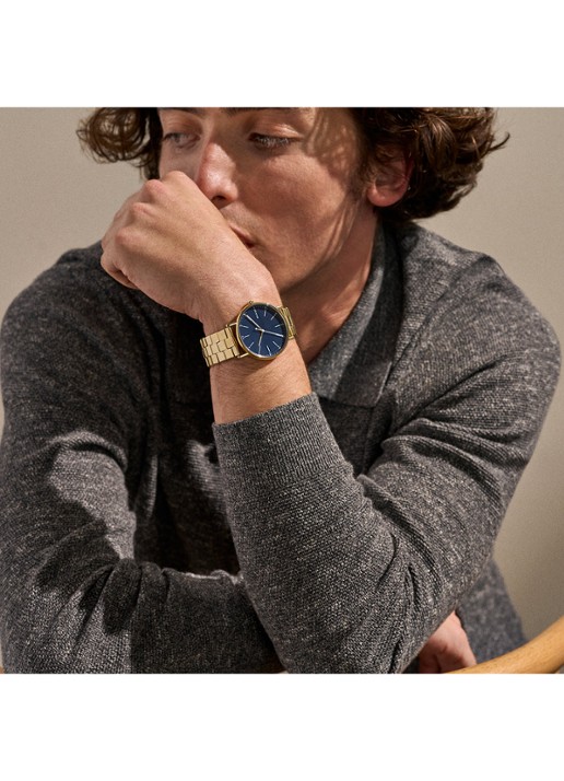 Skagen Signatur horloge SKW6945 - detail 4 goud