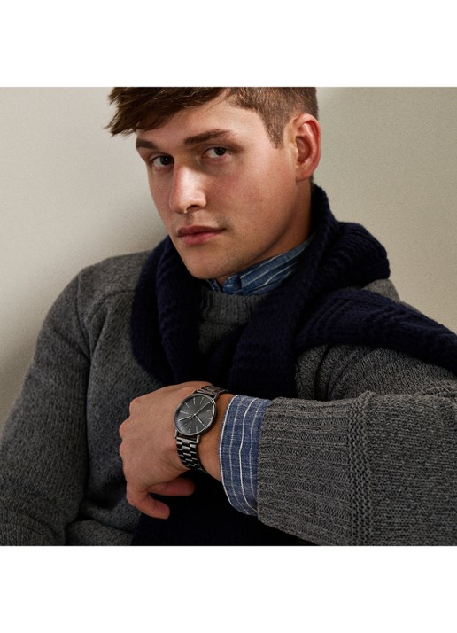 Skagen Signatur horloge SKW6951 - detail 5 donkergrijs