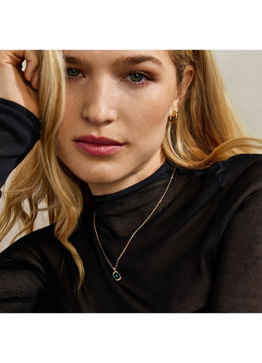 Skagen Sofie Sea Glass ketting SKJ1913710 - detail 2 goud