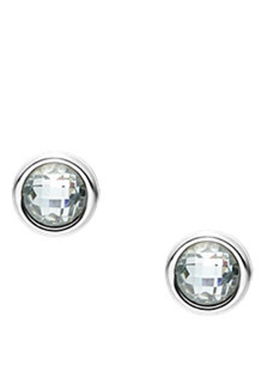 Skagen Sofie Sea Glass oorknopjes SKJ1893040 - detail 2 zilver