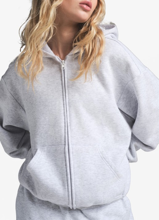 SKIMS Cotton Fleece sweatvest met capuchon