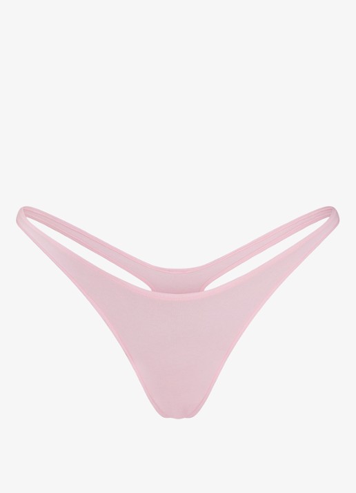 SKIMS Everyday Cotton string - voorkant lichtroze