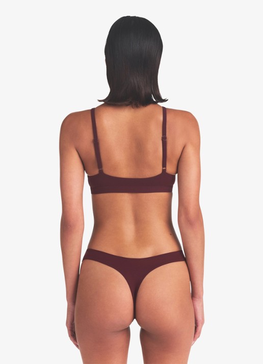 SKIMS Fits Everybody bralette - achterkant 4 bordeauxrood