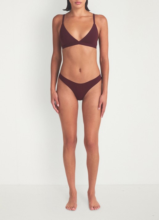 SKIMS Fits Everybody bralette - voorkant 2 bordeauxrood