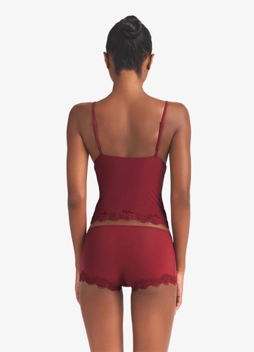 SKIMS Fits Everybody Lace set met kant - achterkant 6 donkerrood