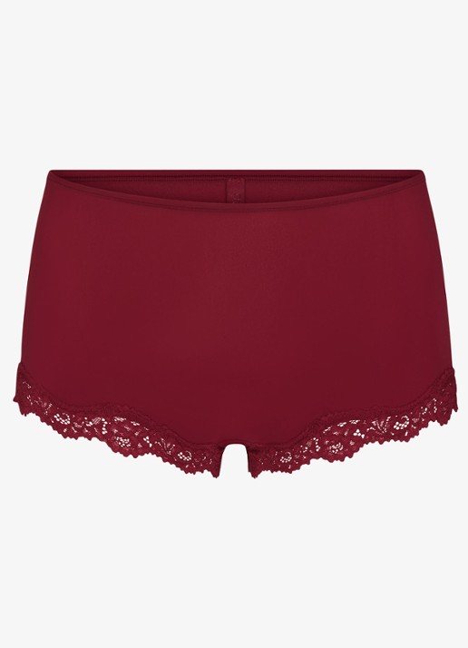 SKIMS Fits Everybody Lace set met kant - detail 4 donkerrood