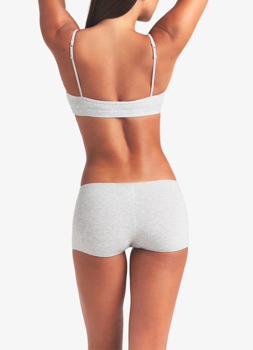 SKIMS Fits Everybody mid waisted shorty - achterkant lichtgrijs