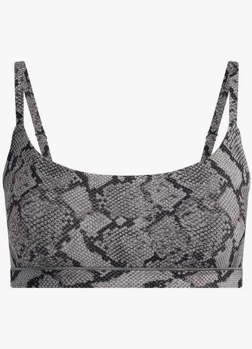 SKIMS Fits Everybody Scoop bralette met print - voorkant shadow snake print