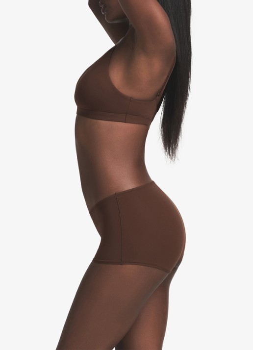 SKIMS Fits Everybody shorty - detail 2 chocoladebruin
