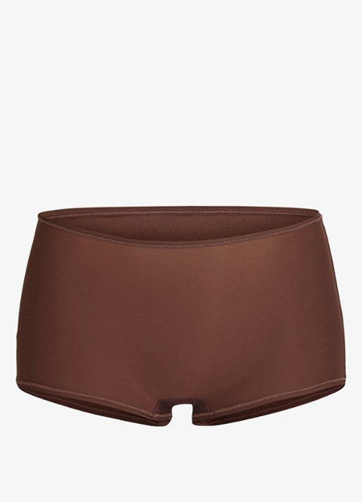 SKIMS Fits Everybody shorty - voorkant 3 chocoladebruin