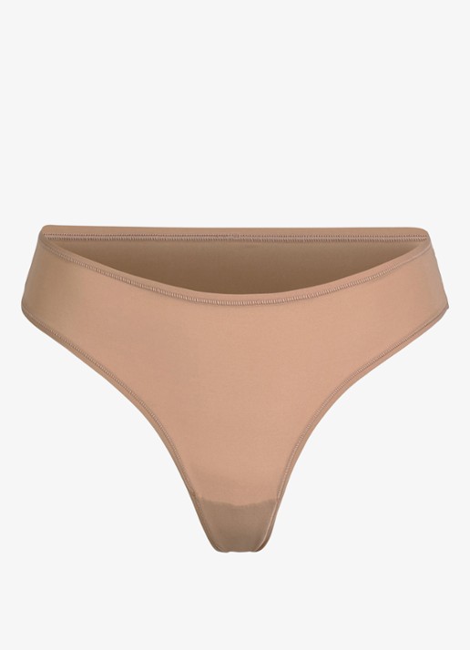 SKIMS Fits Everybody string - voorkant 3 beige