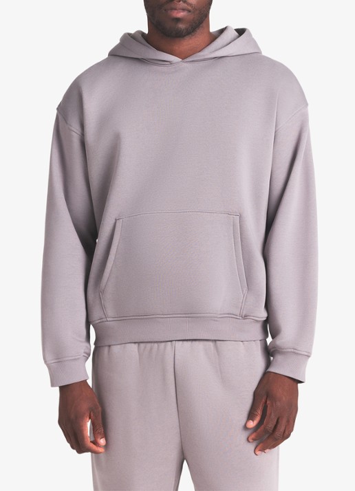 SKIMS Fleece Lounge hoodie met kangoeroezak - detail 2 shadow