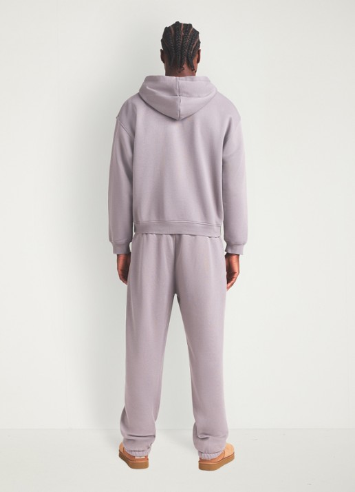 SKIMS Fleece Lounge hoodie met kangoeroezak - detail 3 shadow